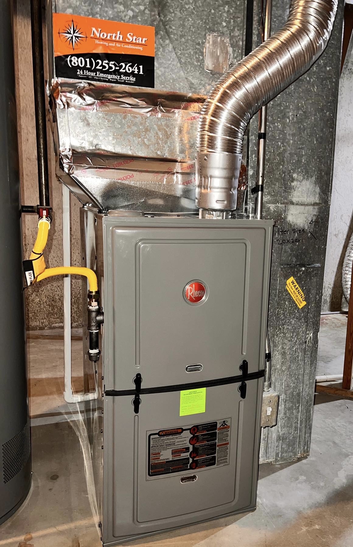 New furnace installation